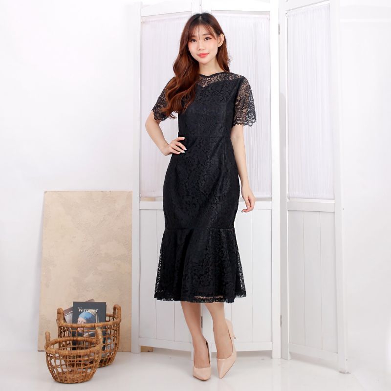 DRESS BRUKAT PESTA GAUN NATAL BROKAT DUYUNG