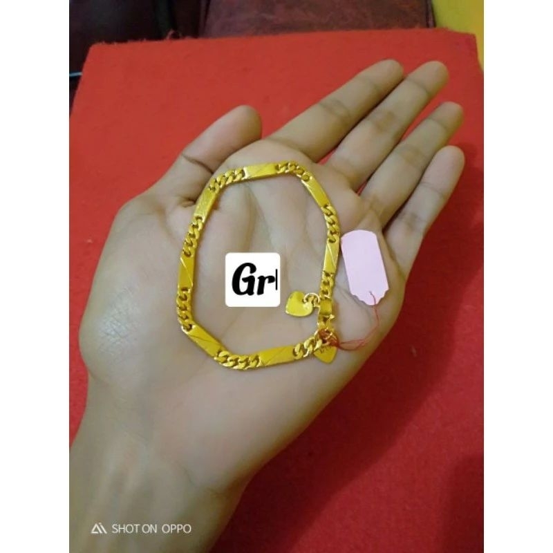 Gelang nako lapis emas replika emas 24karat