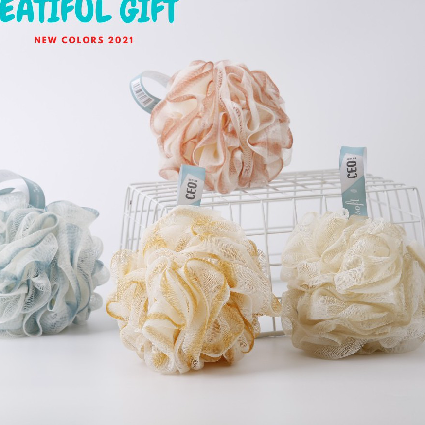 ➯✽✷ SHOWER PUFF | BATH PUFF | BUSA SPONS MANDI | SHOWER PUFF SIZE BESAR & PADAT Harga Termurah