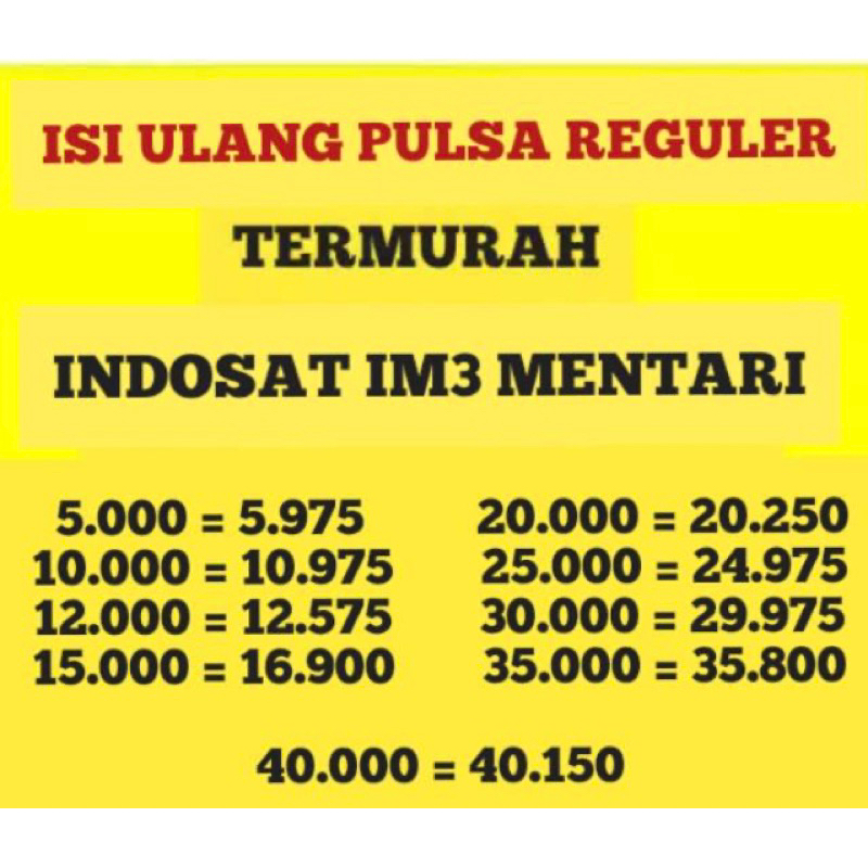 Pulsa indosat