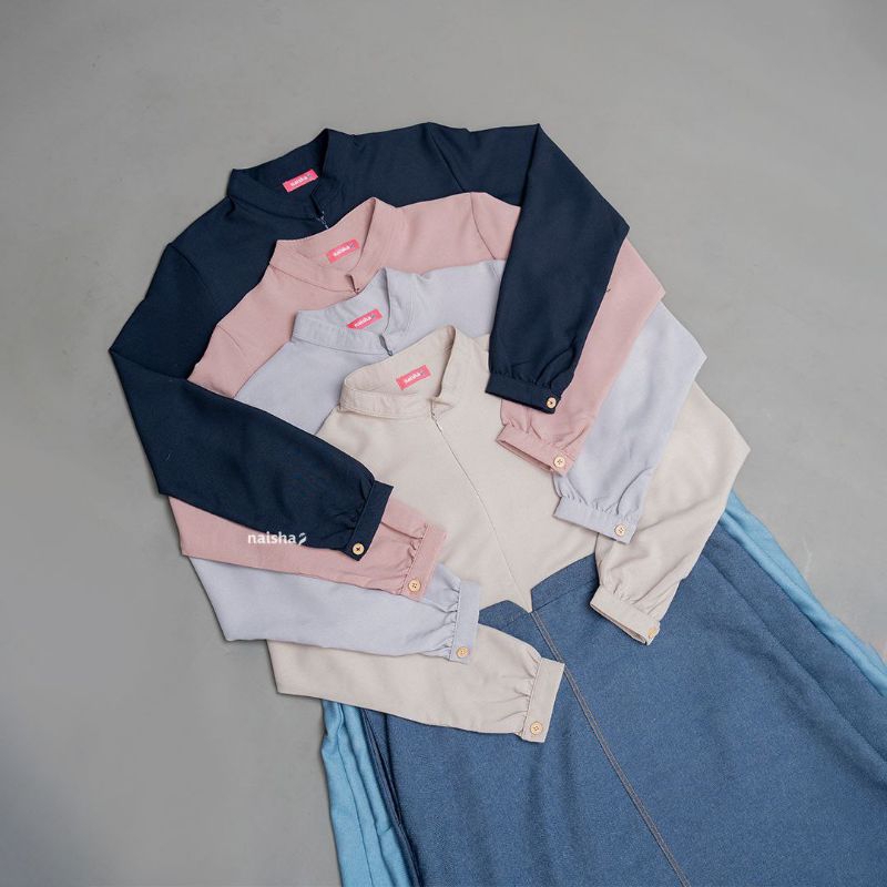 Gamis kombinasi jeans dress sarah