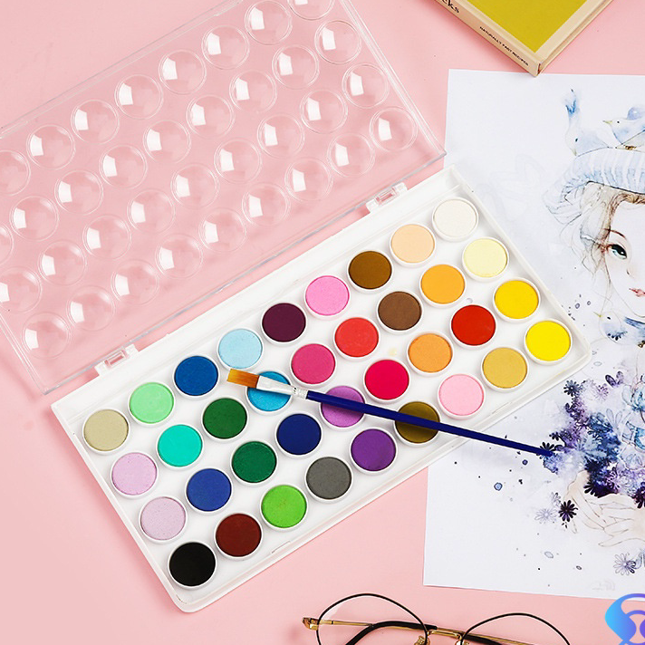 

Terkini 12 warna 21 warna 36 warna solid cat air set sketsa lukisan seni DIY guas cat-Suning Mall Diskon
