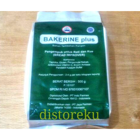 

➸➚✣ 500Gr BAKERINE PLUS BREAD IMPROVER BAKRINE PLUS bahan tambahan pangan untuk pelembut roti dan kue