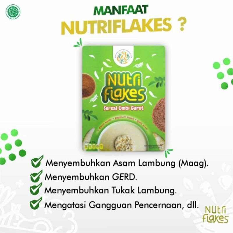 

Nutriflakes Paket lambung sehat - diet sehat - 2 box nutriflakes - minuman Serbuk Umbi Garut Suplemen Makanan Diet Atasi masalah Asam Lambung