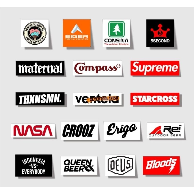 

stiker sticker keren brand distro