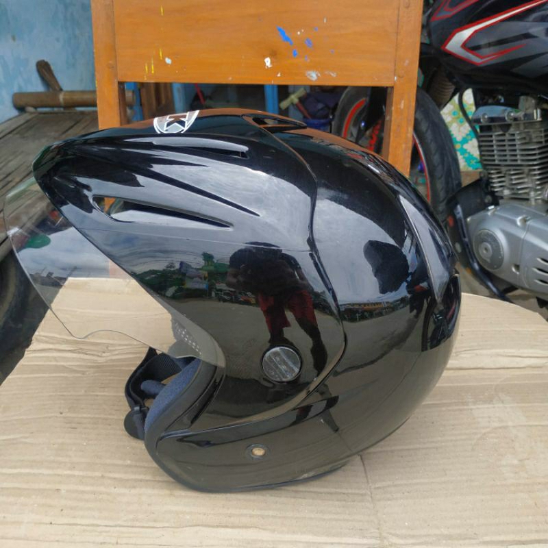 Helm INK CX 22 CX22 INK CUCUK INK TOPI HITAM SECOND ORIGINAL 100%