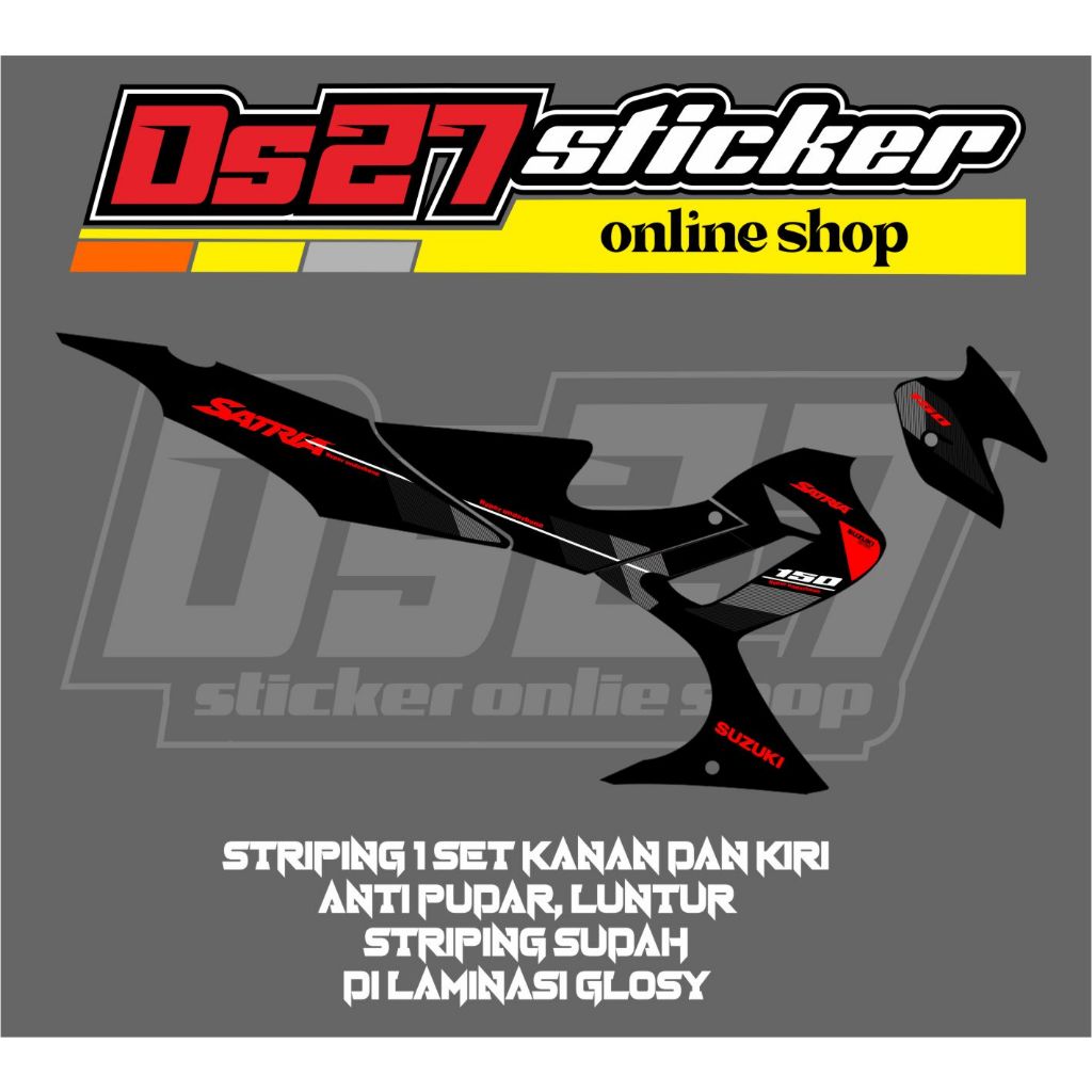 STRIPING VARIASI MOTOR LIS BODI SATRIA FU LAMA/BARONG