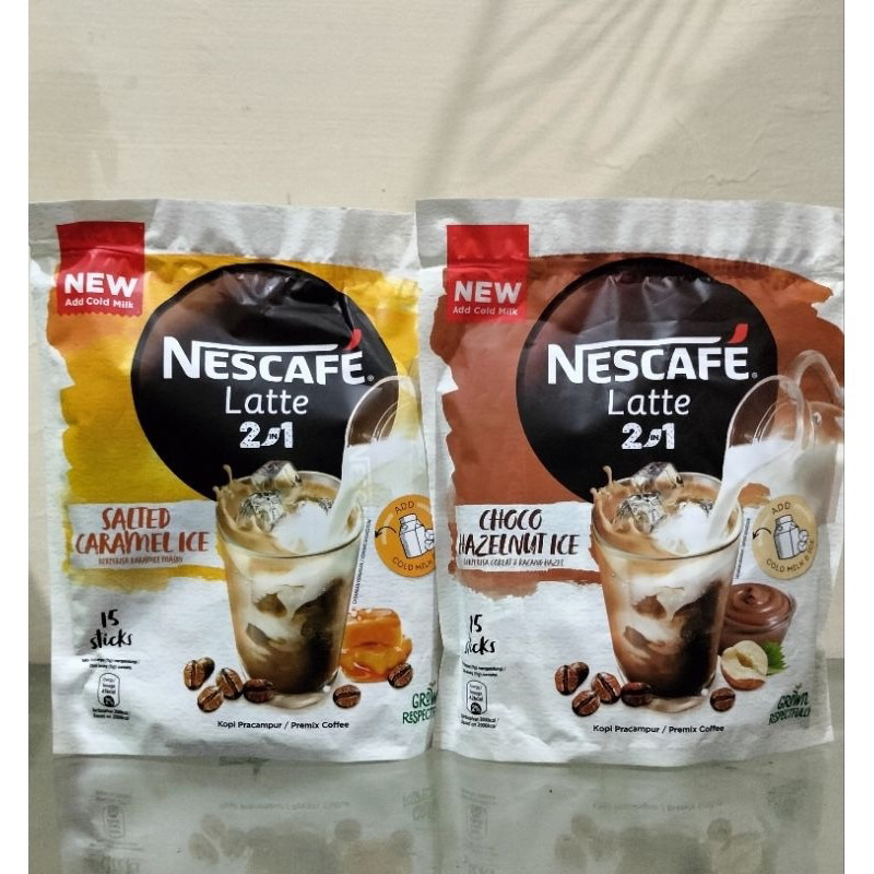 

NESCAFE Latte 2in1 Salted Caramel Ice | Nescafe Latte Choco Hazelnut Ice