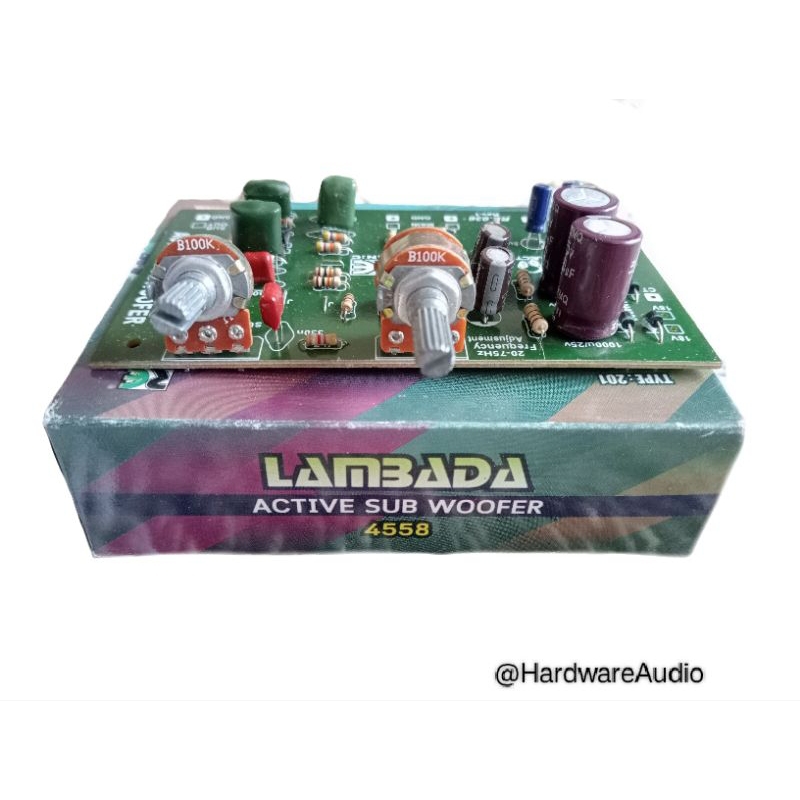 Kit power Amplifier speaker aktif subwoofer 2.1 channel lambada