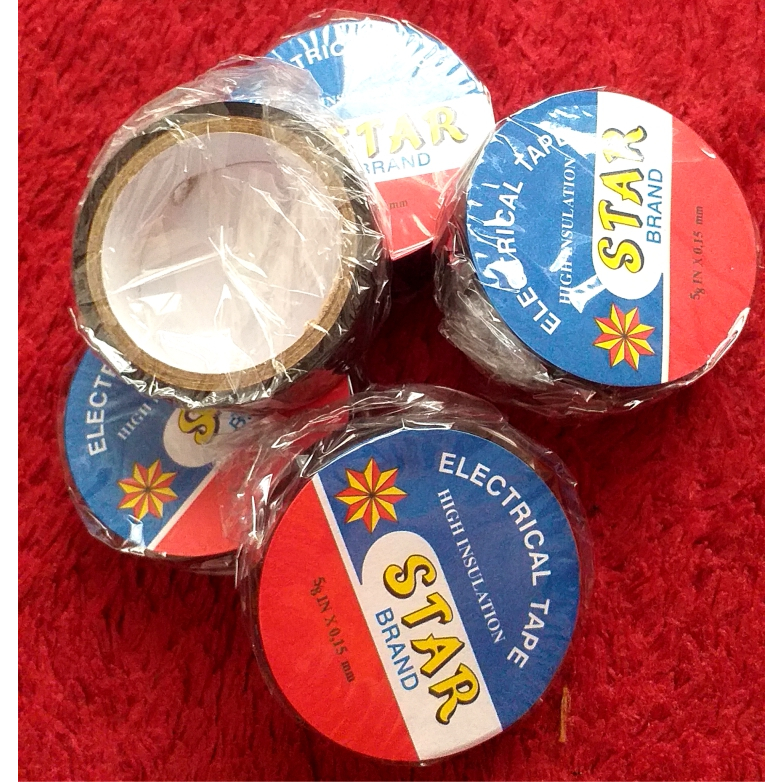 Isolasi hitam STAR kecil, isolasi kabel perekat kabel