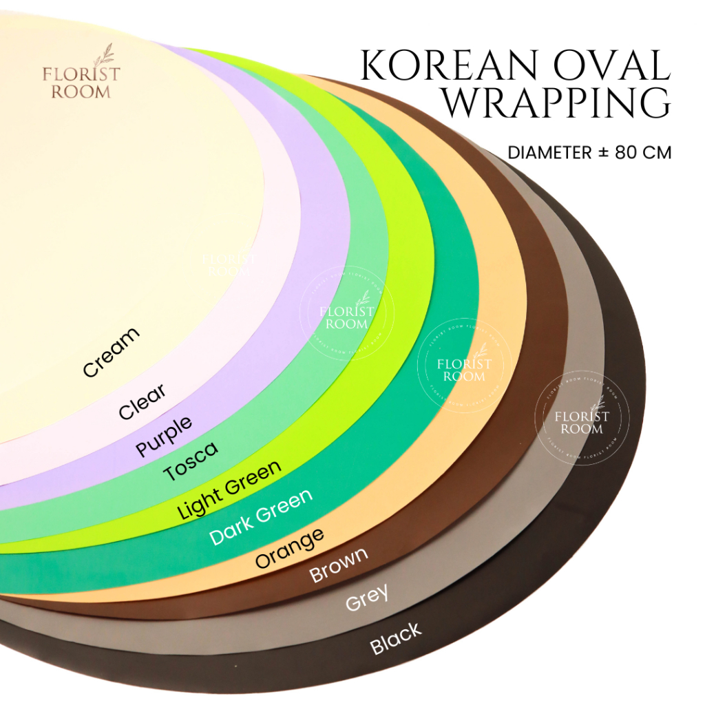 

20 Lembar Korean Oval Wrapping