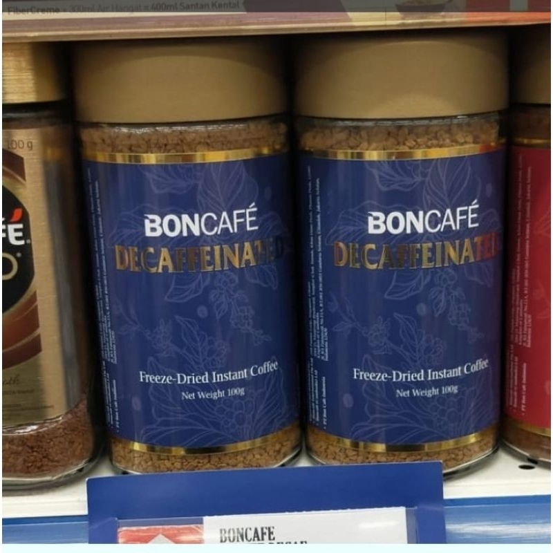 

Boncafe decaffeinated coffee kopi bebas kafein 100gr