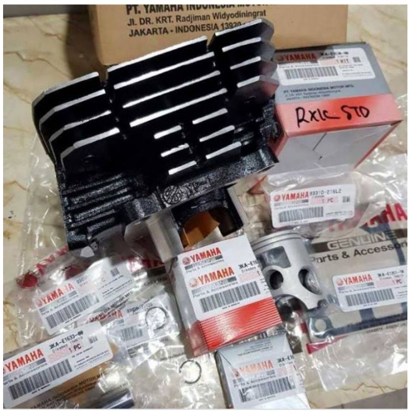 Buring Cylinder block Dan Piston Set Original Genuine Yamaha Rx king