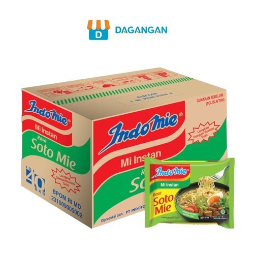 

Indomie Mi Instan Soto 70 gr @ Karton / 40 pcs