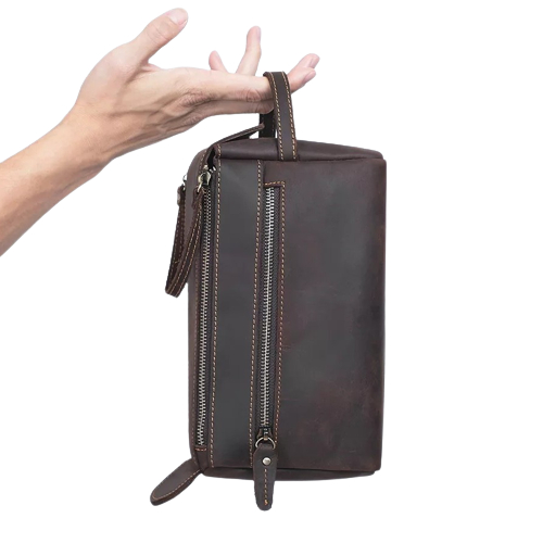 Pouch Handbag Kulit Asli Pria - Tas Tangan Kulit - Clutch kulit - Pouch Bag