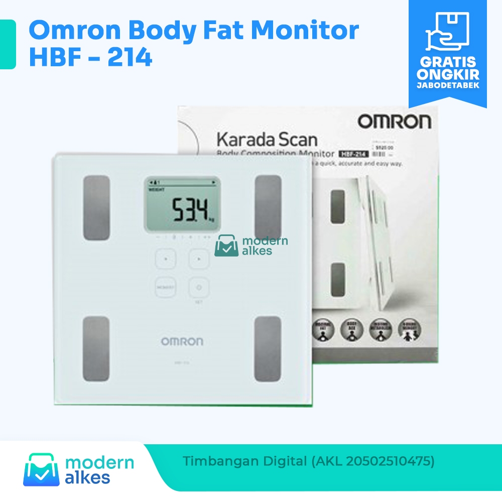 Timbangan Digital Omron HBF - 214 / Omron Body Fat Monitor HBF - 214