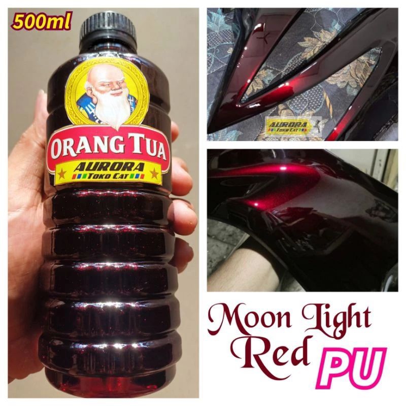Cat PU Moonlight Red Penta Oto Merah Moon Light Maroon 500ml Setengah Liter Kemasan Ecer