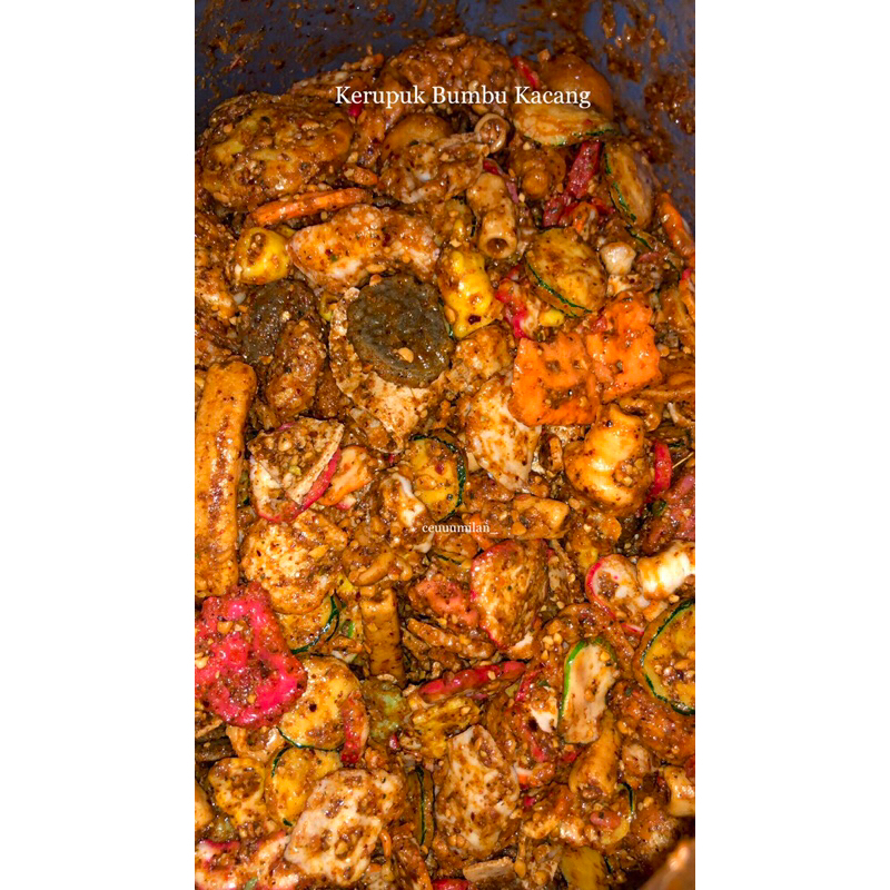 

KUCANG KERUPUK KACANG// KERUPUK BUMBU KACANG// KERUPUK JADUL MIX PEDAS NAGIH 100gr