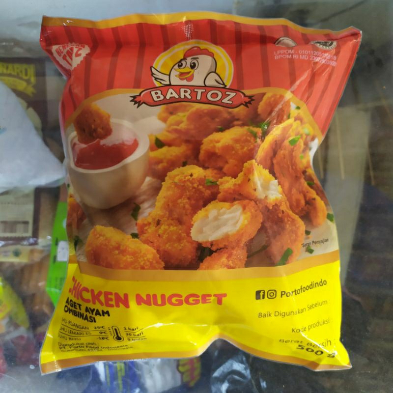 

Nugget Ayam Bartoz 500gr (HARAP BACA DESKRIPSI)