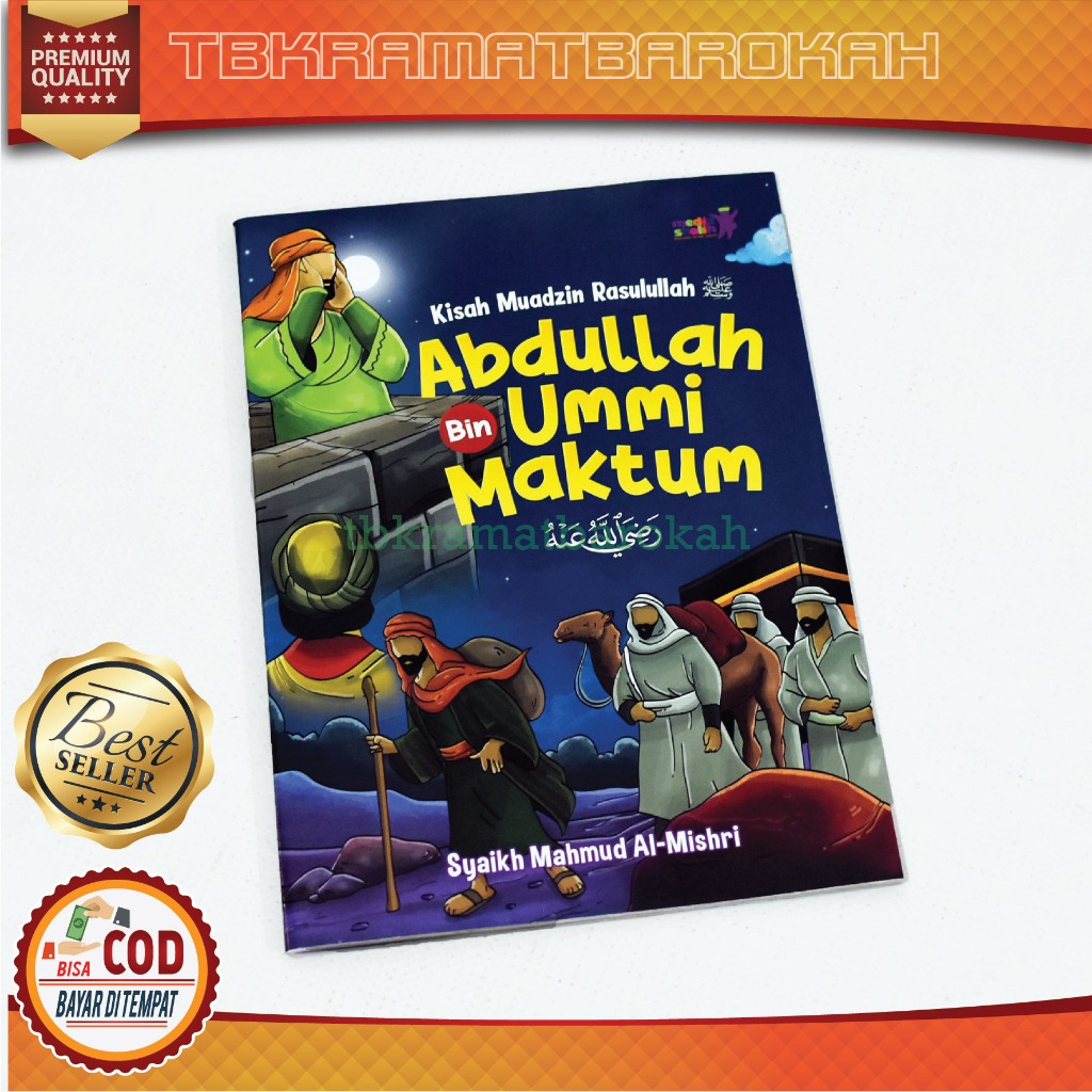 Buku Anak Kisah Muadzin Rasulullah (Abdullah Bin Ummi Maktum) - Soft Cover - Penerbit Media Sholih