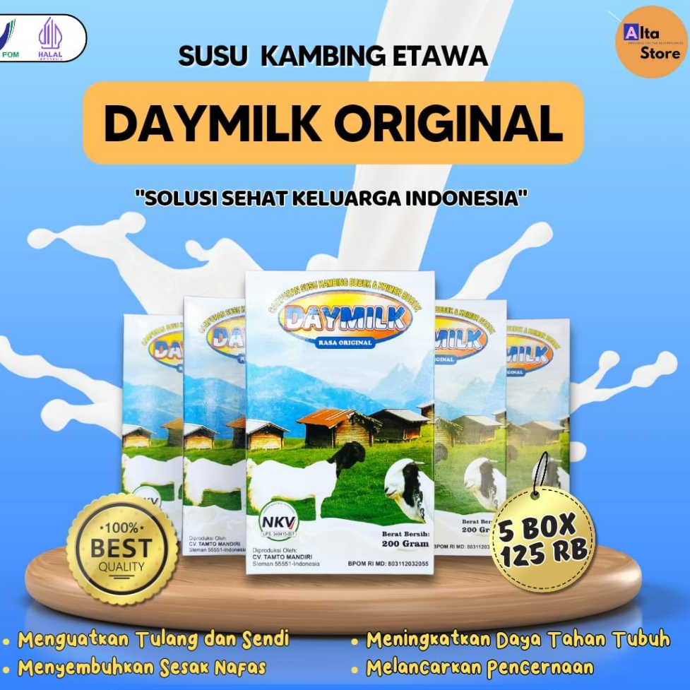 

Paket 5 Kotak Susu Daymilk Bantu Atasi Gangguan Pernapasan dan Pencernaan Halal BPOM Makassar