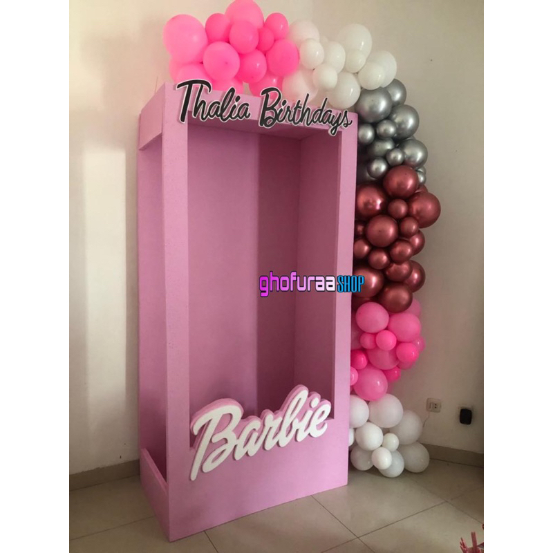 BOX BARBIE STYROFOAM BACKDROP 100 X 50 X 200 CM