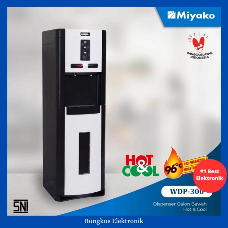 DISPENSER GALON BAWAH MIYAKO WDP 300 PANAS DAN DINGIN