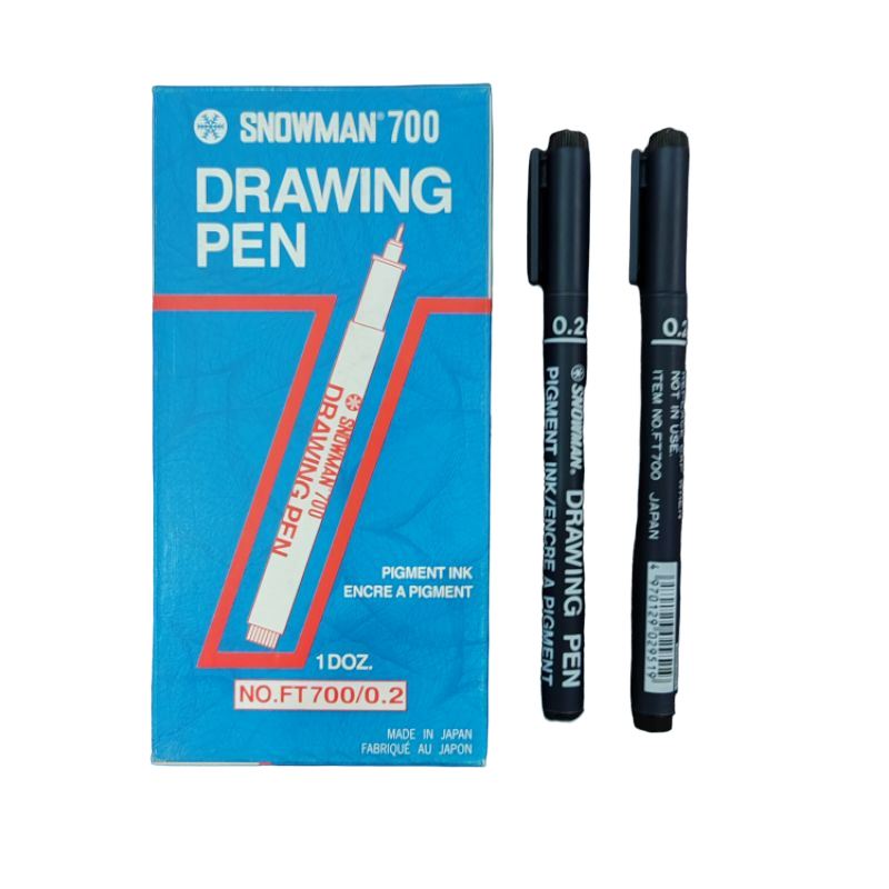 

PULPEN DRAWING SNOWMAN 0.2Drawing No.FT 700 ( Hitam ) / 1 BOX ISI 12 PCS