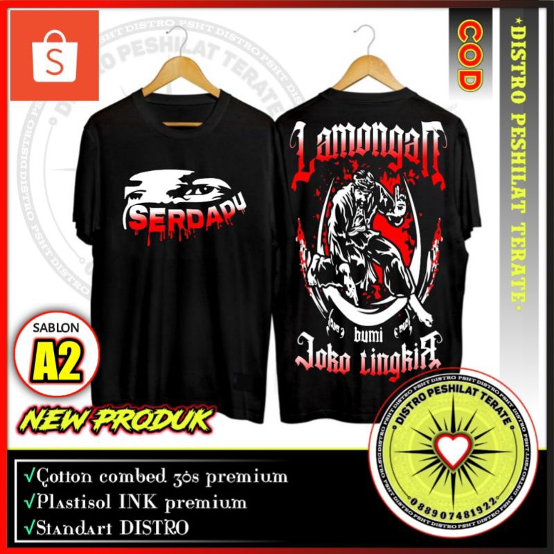 KAOS PSHT SERDADU LAMONGAN SABLON A2 FULL (SH-1)