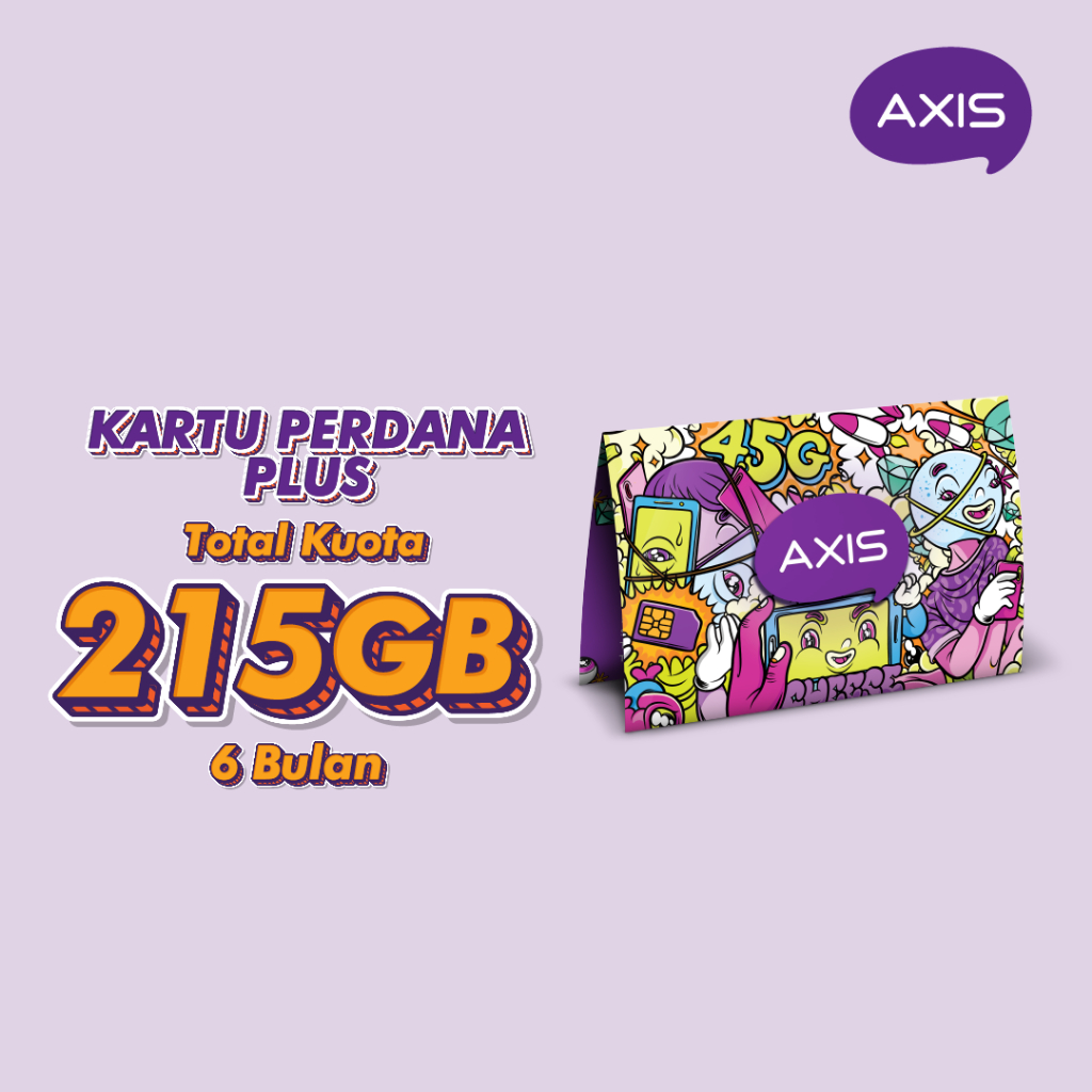 AXIS Kartu Perdana Plus 12GB 6 bulan