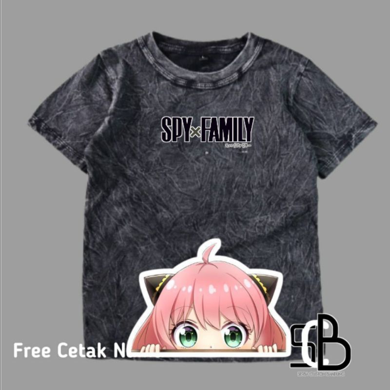 Anya Forger Kaos Anak Anya Forger Katun Washed