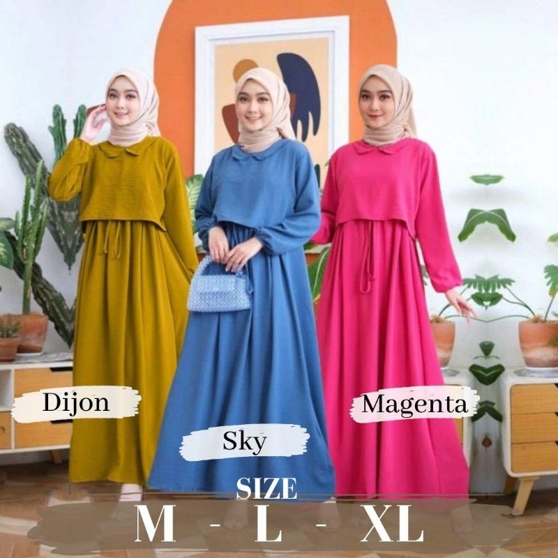 Jembar - Hanifa Dress Gamis Remaja Aesthetic Premium