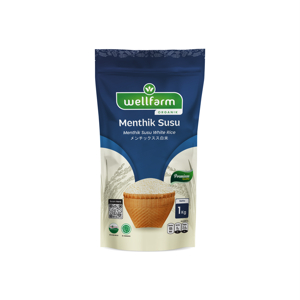 

Beras Organik Mentik Susu Wangi Premium 1Kg | WellFarm Menthik Susu Organik Premium 1pcs