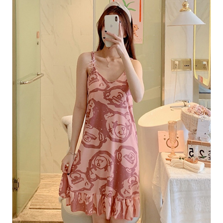 DASTER WANITA MODEL TALI KECIL RUFFLE HARGA TERJANGKAU