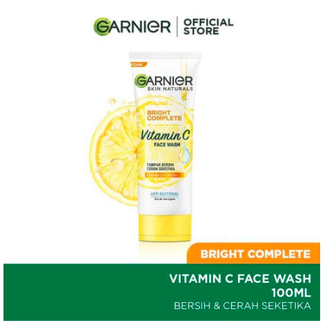 GARNIER PENCUCI MUKA LIGHT COMPLETE BRIGHTENING WHITESPEED LEMON KUNING 100ML
