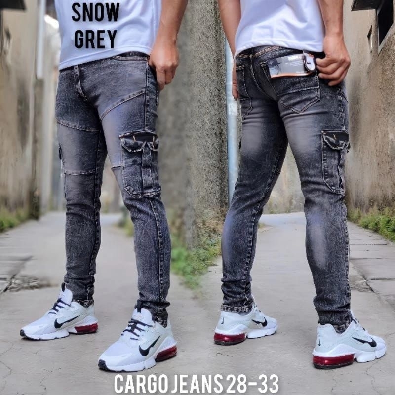 CARGO JEANS || TRABLE || CELANA CARGO JEANS PRIA || CARGO JEANS PANJANG PRIA || JEANS CARGO