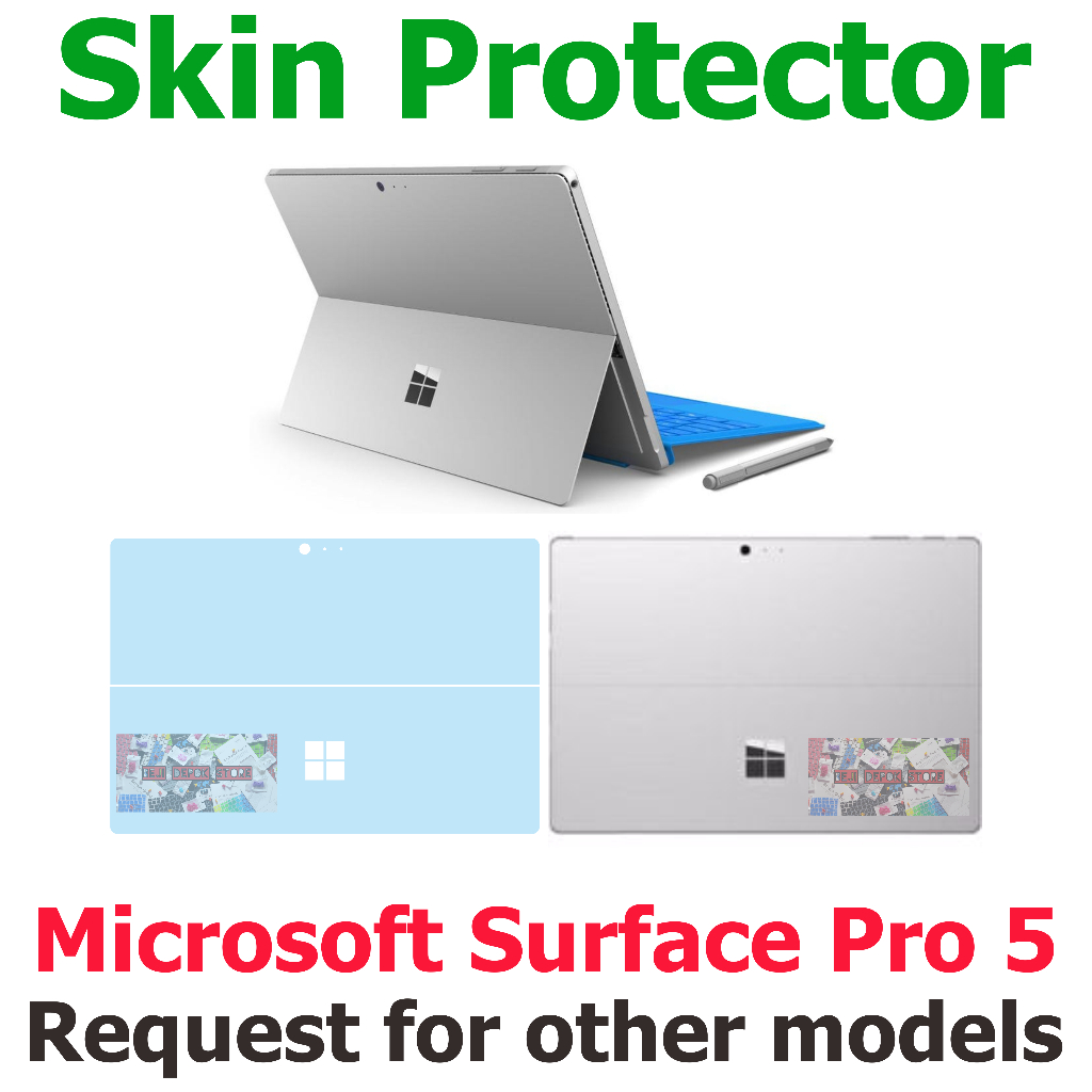 Microsoft Surface Pro 5 Touchscreen Skin Guard Garskin