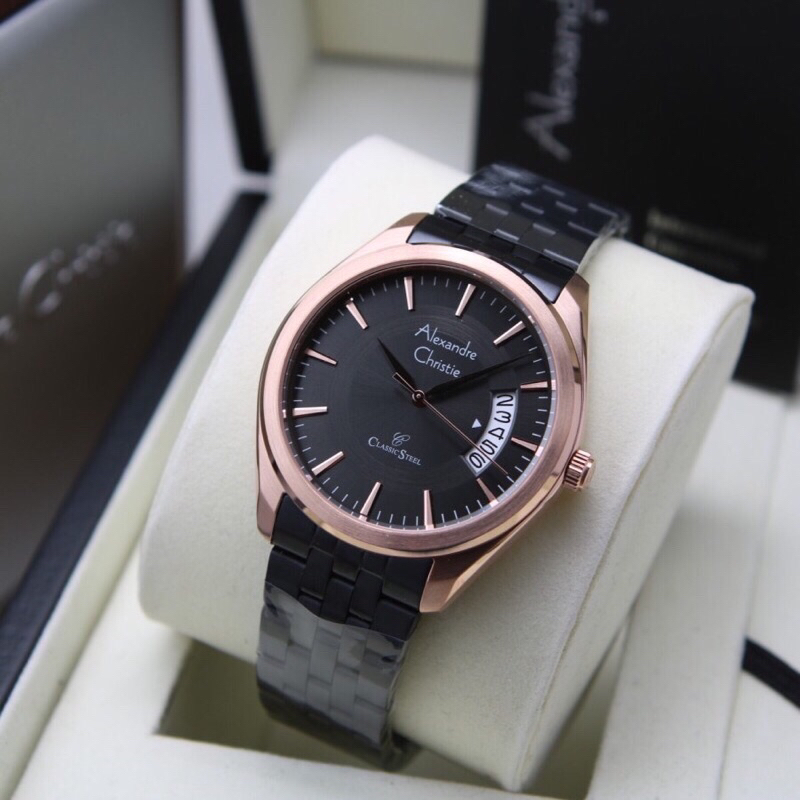 JAM TANGAN PRIA ALEXANDRE CHRISTIE 8674MD / AC 8674 CLASSIC STEEL [ORIGINAL]