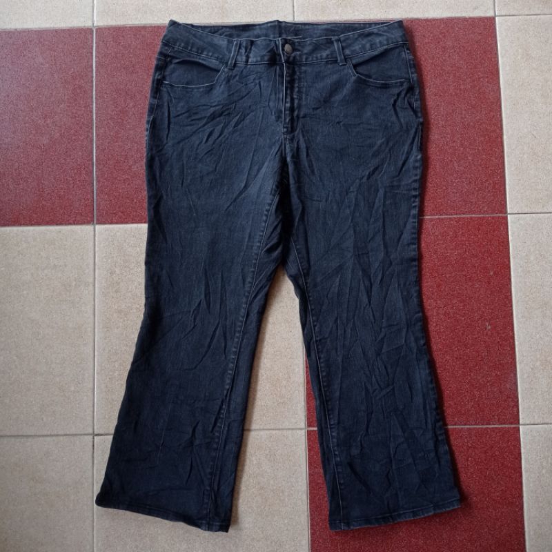 celana jeans faded glory snow black