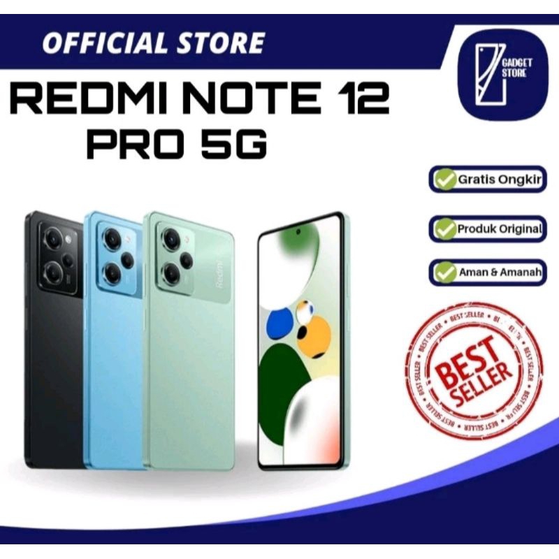redmi note 12 pro 5G 8GB+5GB/256 GB Garansi Resmi