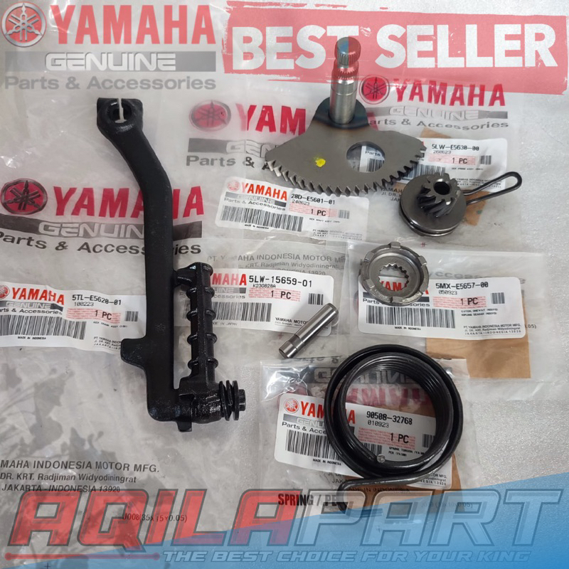 SELAHAN PEDAL SELAH ENGKOL STATER MIO NOUVO  FINO ORIGINAL SET 6 BAGIAN