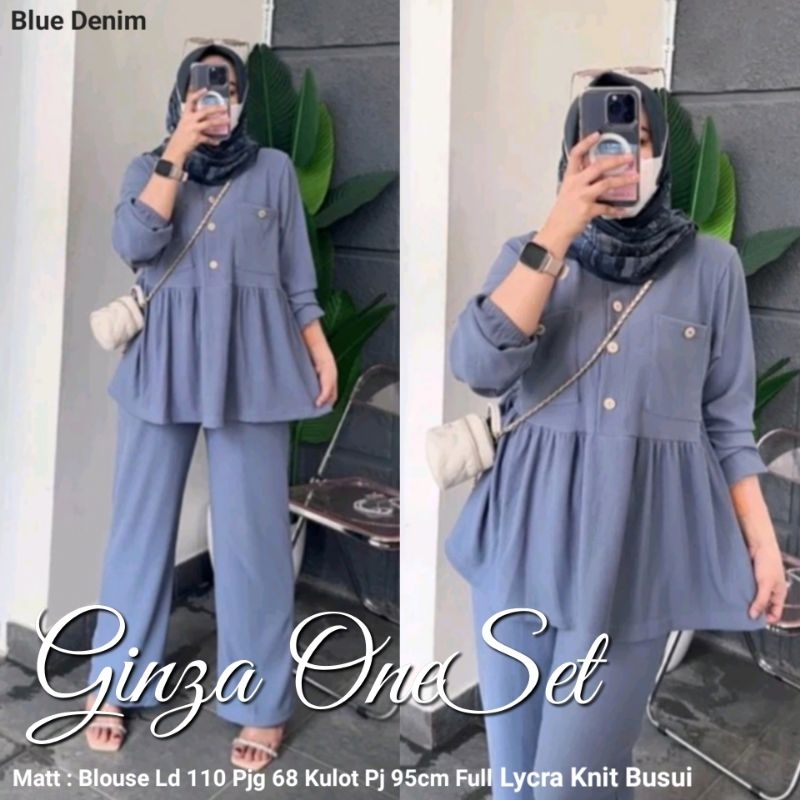 GINZA ONESET / SETELAN KULOT / SETELAN FASHION / SET JUMBO / SET KNIT / SET MUSLIM / SET KANTOR / BA