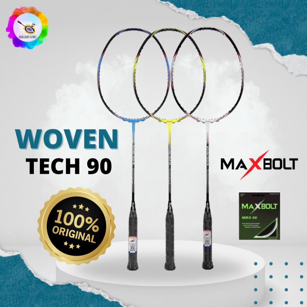 RAKET BADMINTON MAXBOLT WOVEN TECH 90 MAXBOLT WT90 ORIGINAL