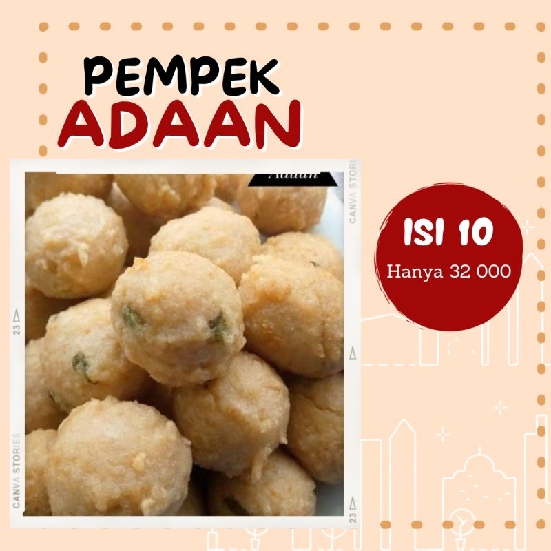 

Pempek Adaan isi 10 pempek asli Palembang