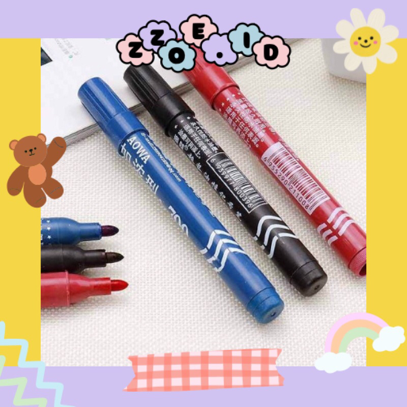 

✨ZZOE.ID✨ Pemanent Marker Spidol Permanen Spidol Menggambar