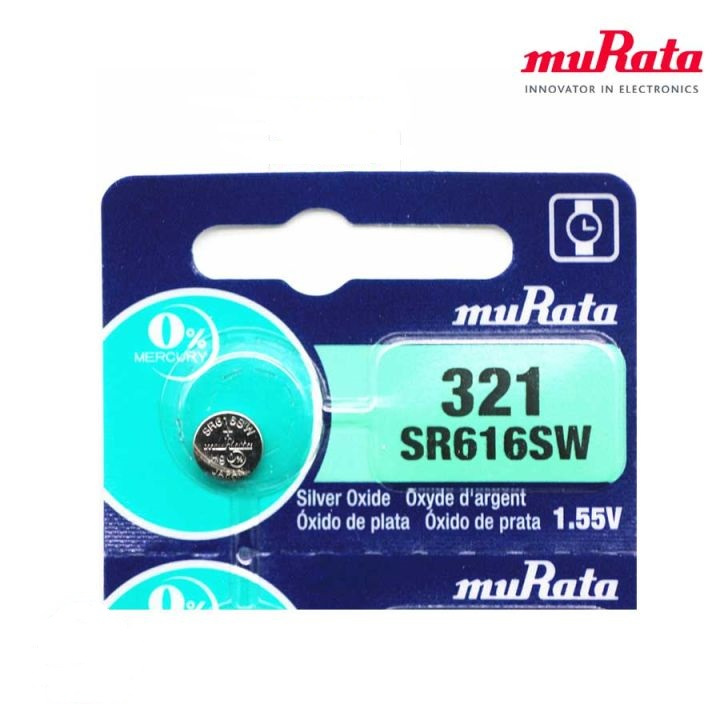 Baterai Jam Murata 616 Sony Batu Silver Oxide SR616SW 321 Original