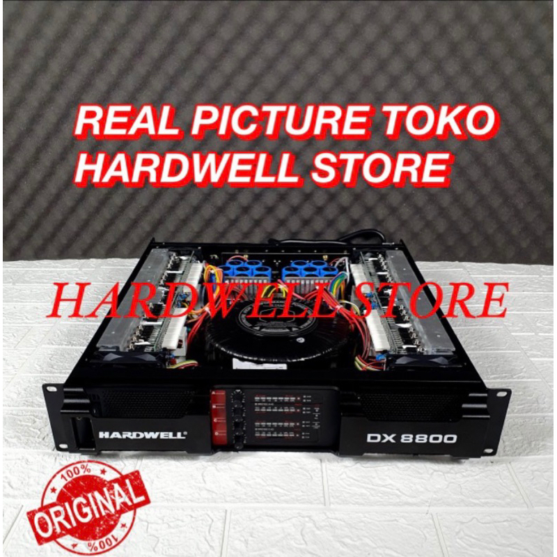 Power amplifier 4 channel hardwell dx 8800 original Hardwell DX8800