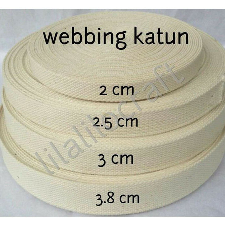 Bestseller WEBBING POLIKATUN 3.8 / TALI TAS 3.8 / WEBBING KATUN 3.8 CM
