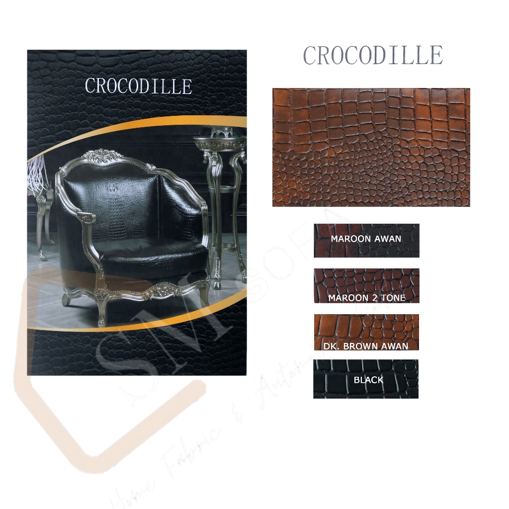 OSCAR CROCODILLE - OSCAR KULIT BUAYA/KULIT SINTETIS/KAIN SOFA/KULIT SOFA/JOK MOBIL/JOK MOTOR