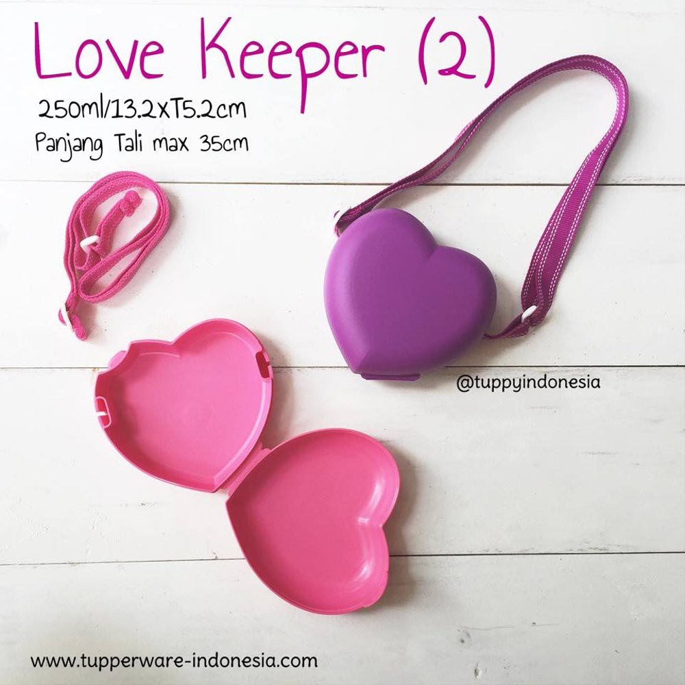 LOVE KEEPER TUPPERWARE/ TAS ANAK BENTUK LOVE BY TUPPERWARE